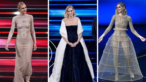 Chiara Ferragni, a Sanremo 2023 con Dior indossa il suo 